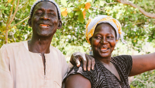 cashew farmers with familyu cashew farmers with familyu