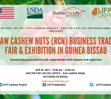 Cashew nuts business trade fair and exhibition in Guinea Bissau