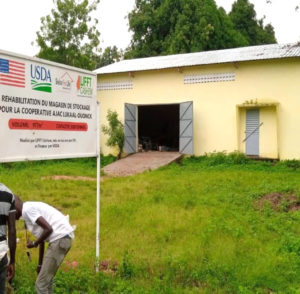 Photo 3: Storage warehouse (977 m3) rehabilitated in Senegal for the Ajac Lukaal cooperative. Photo credit Rassoul Diop of Shelter For Life